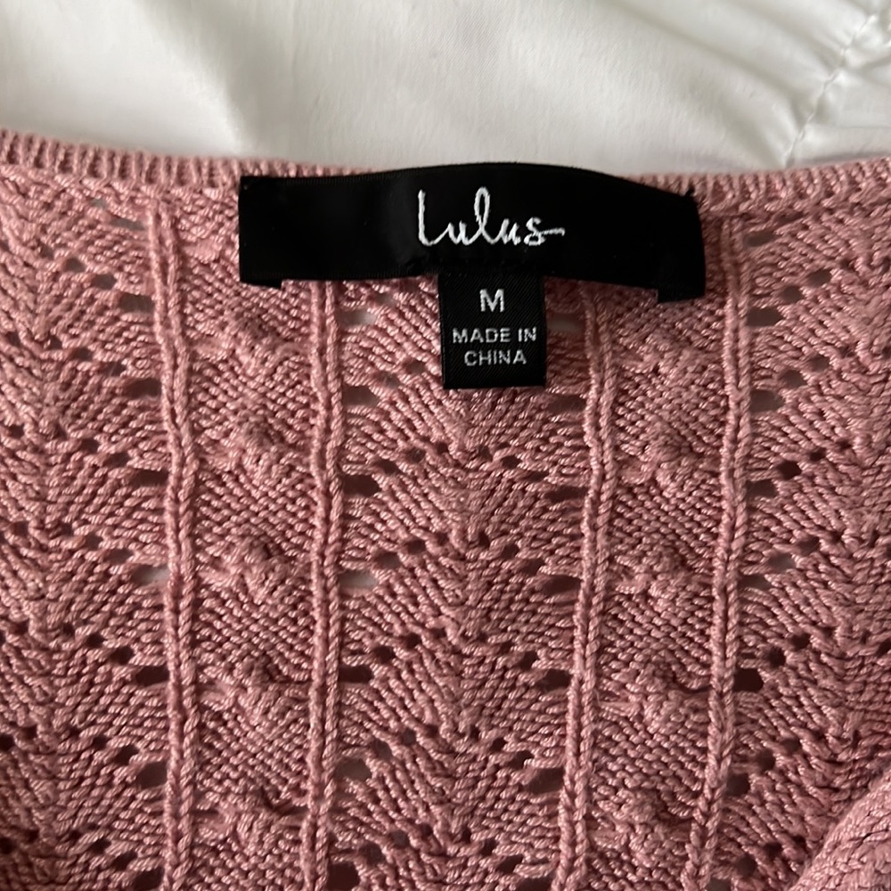 Lulus Cropped knit Sweater - Picture 6 of 6